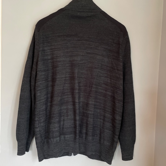 Calvin Klein mock neck full zip knit cardigan sweater size Large - Picture 5 of 11